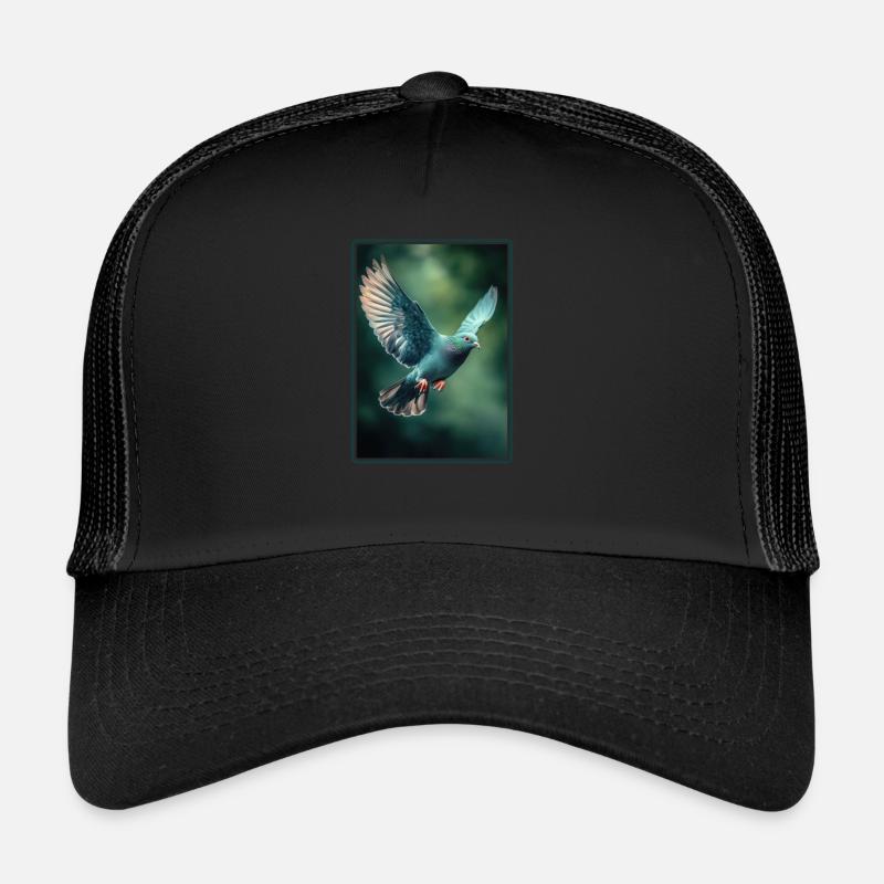 Tauben Taube - Trucker Cap - Schwarz/Schwarz