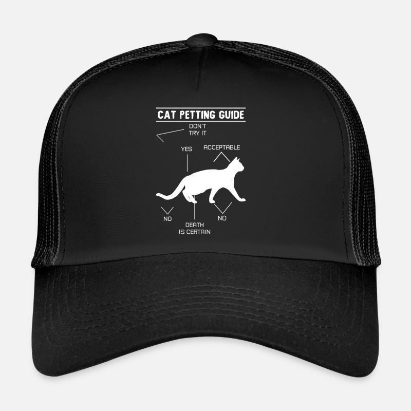 Guide de caresses pour chat Casquette trucker 
