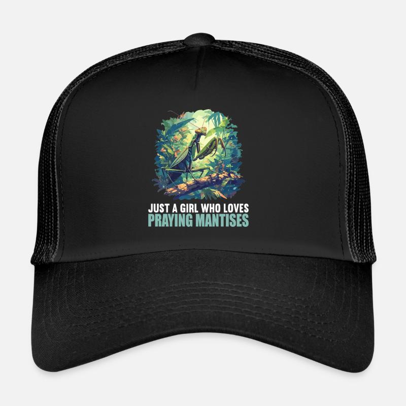 Gottesanbeterinnenen Gottesanbeterin - Trucker Cap - Schwarz/Schwarz