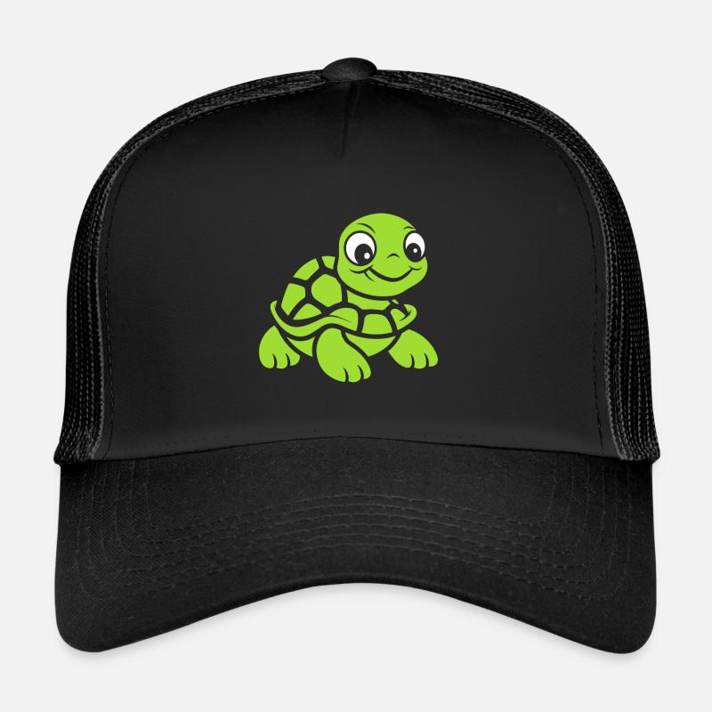 Schildkröte - Trucker Cap - Schwarz/Schwarz