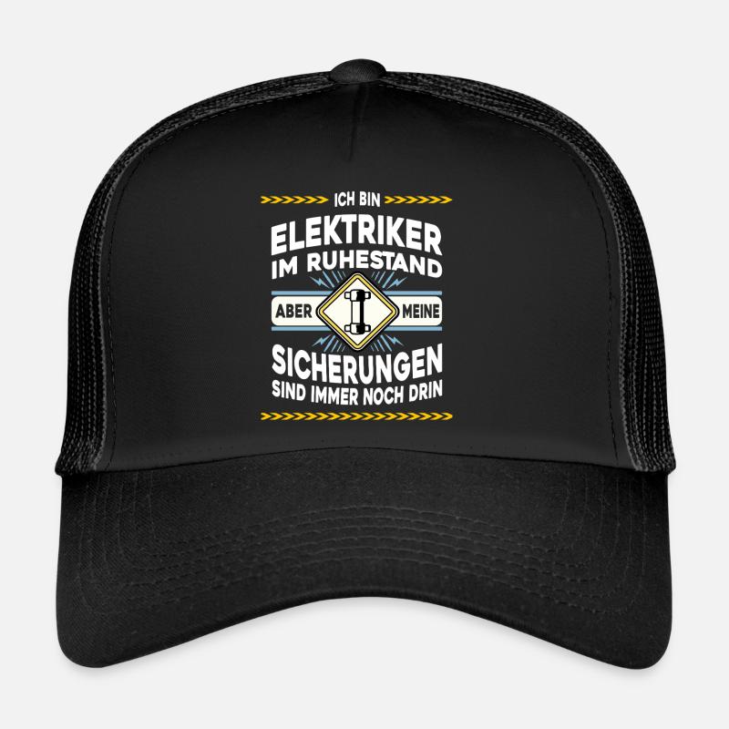 Électricien à la retraite Casquette trucker 