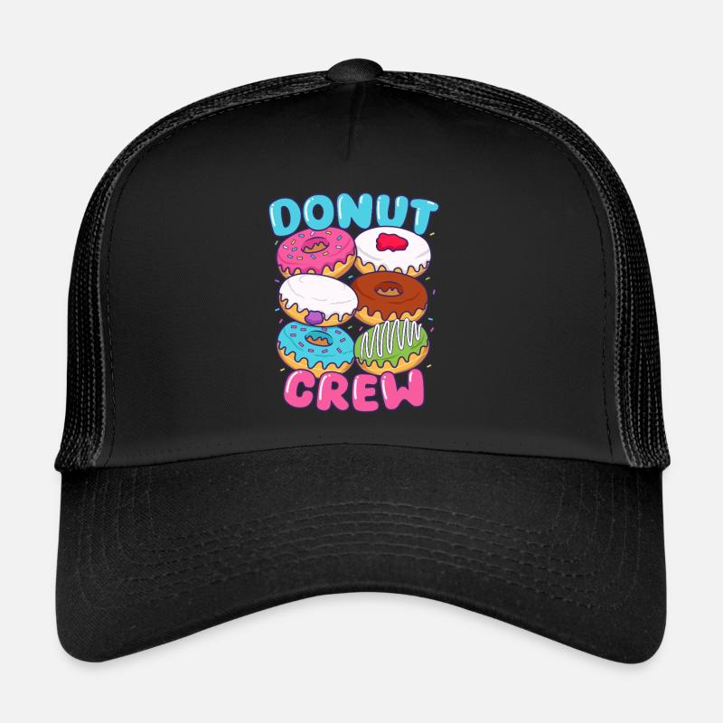 Donut Süßigkeit Gebäck Backware Donut Crew Trucker Cap