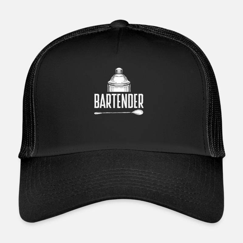 Classic bartender style with shaker Trucker Cap