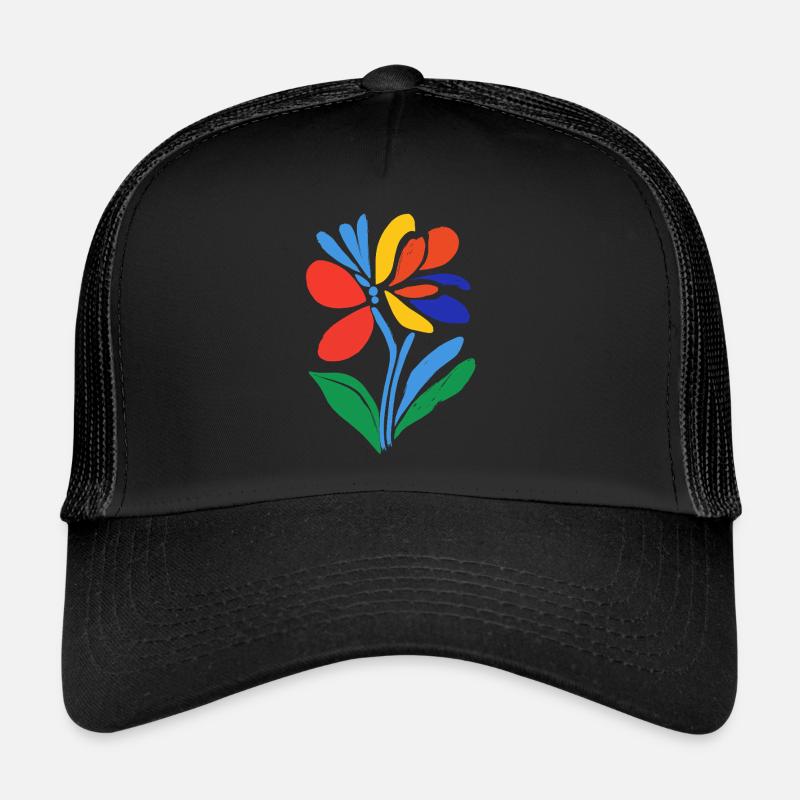 Fleurs - Printemps - Été - Fleurs Casquette trucker 