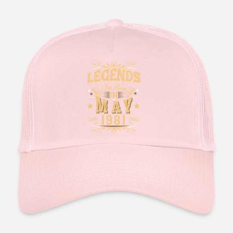 Mai 1981 Geburtstag Legende Trucker Cap