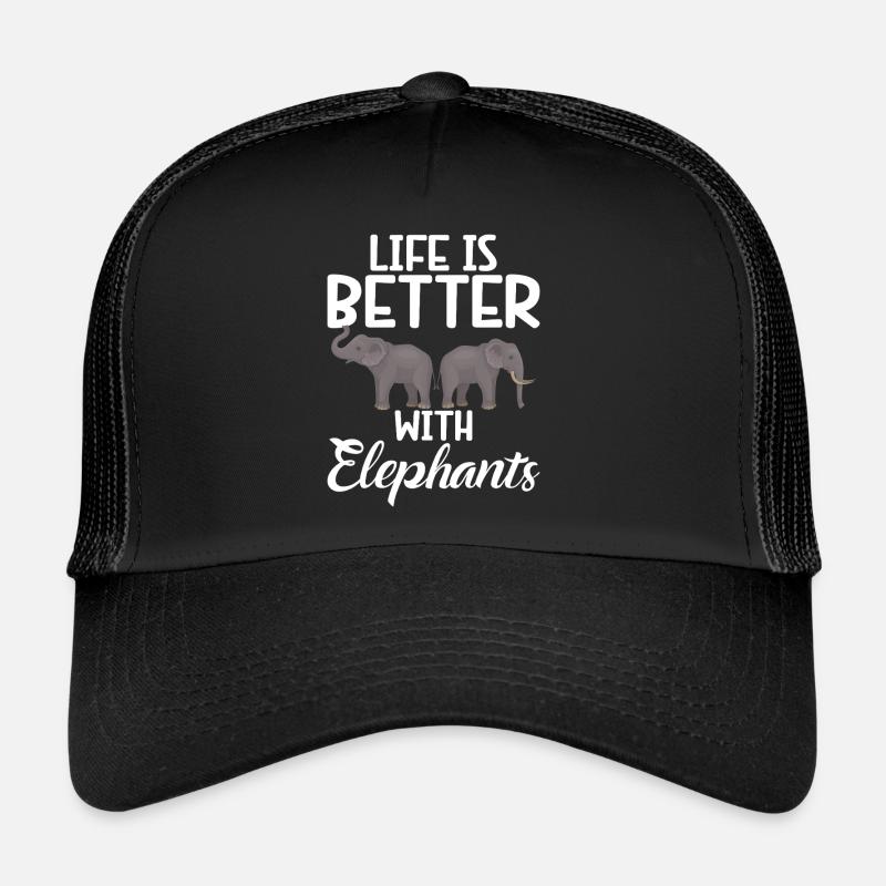 Elephant Lovers Gifts Trucker Cap