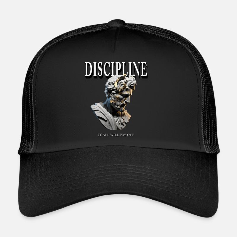 Discipline Greek Statue – It All Will Pay Off Trucker Cap