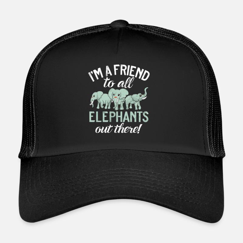 Elephant Lovers Gifts Trucker Cap