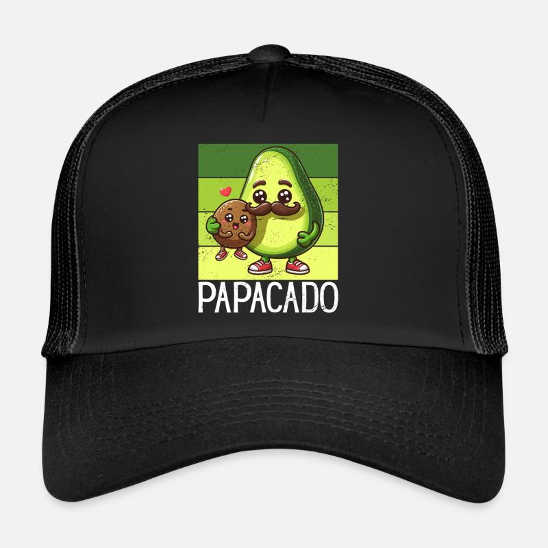 Papacado Avocado Papa Vatertag Vater Vaterschaft Trucker Cap