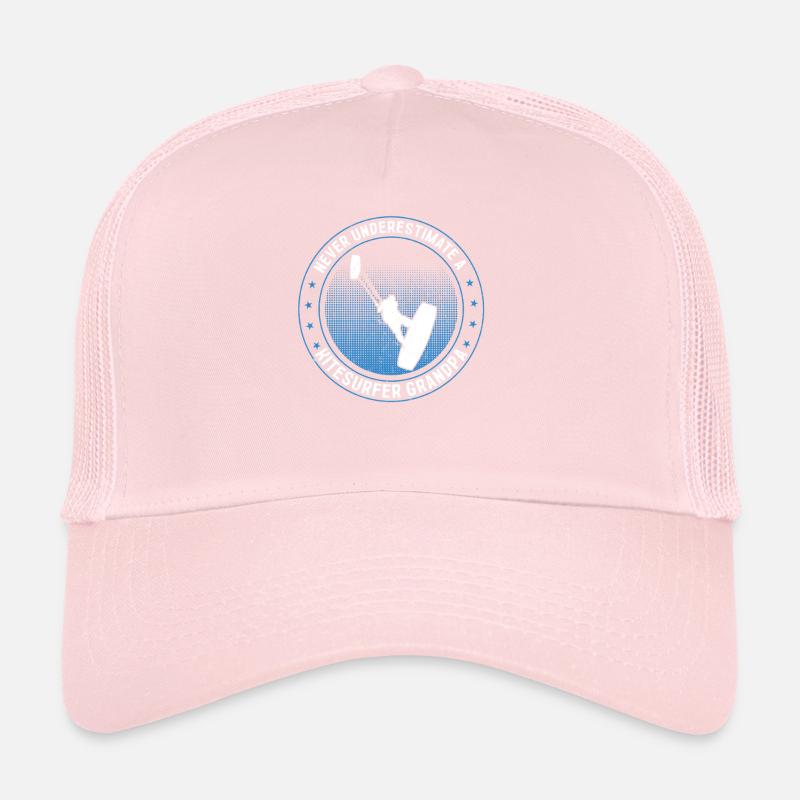 Never underestimate a Kitesurfer Grandpa Trucker Cap