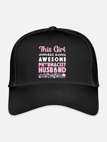 Pharmacy Tech Technician - Trucker Cap - black/black - Front