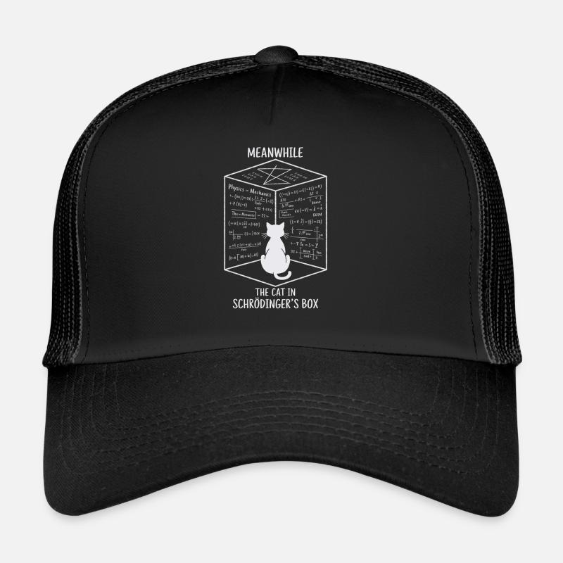 Le chat dans la boîte de Schrödinger – Quantum Fun Casquette trucker 