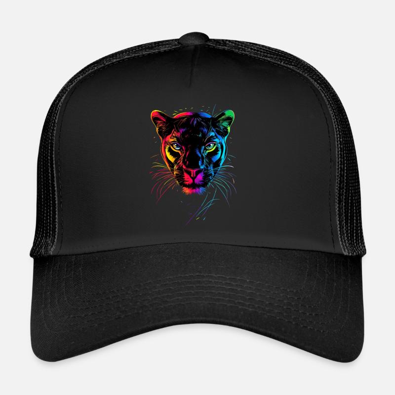 Panthère Léopard Grand Chat Mignon Gros Chat Panter Casquette trucker 