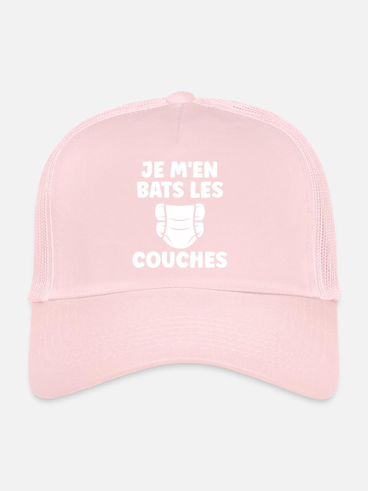 Couches - Casquette trucker - rose pâle - Devant