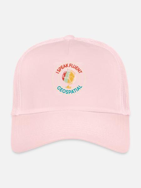 Geographic Information Systems Geospatial - Trucker Cap - pale pink - Front