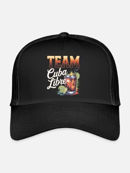 Cocktail Bartender Team Cuba Libre - Casquette trucker  - noir/noir - Devant