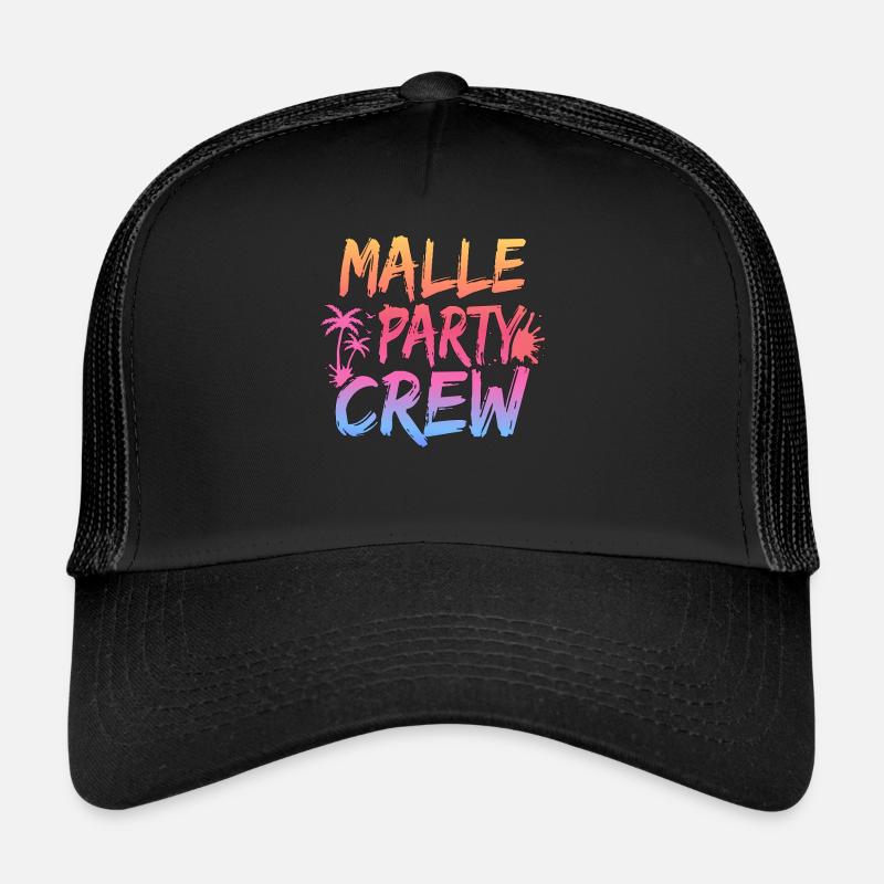 Malle Party Crew Mallorca Party Holidays Trucker Cap