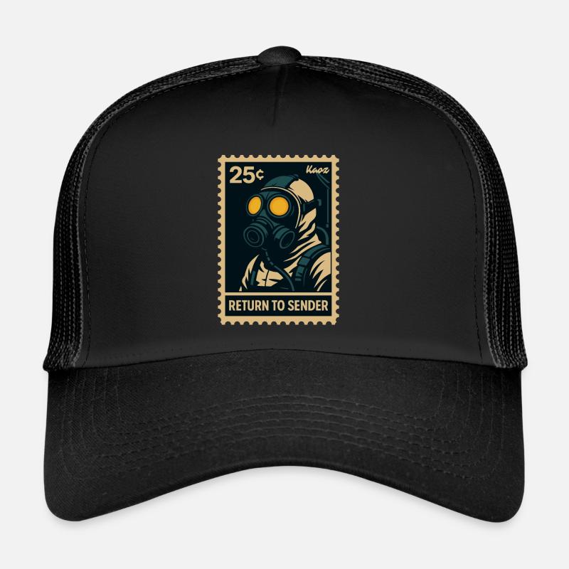 Return to Sender Gas Mask Trucker Cap
