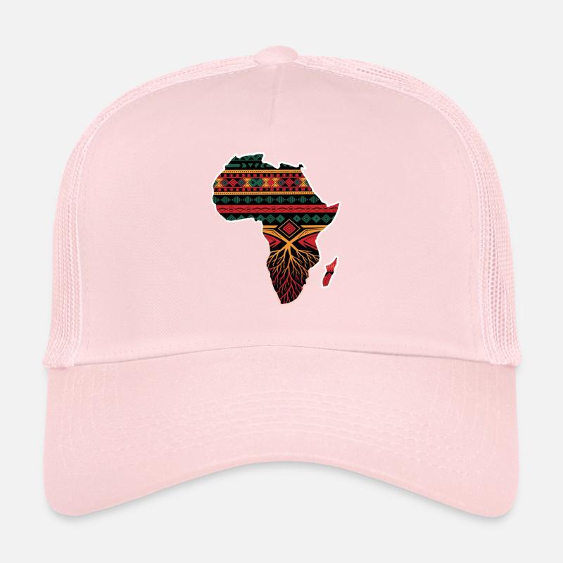 African Pattern Card with Roots Trucker Cap