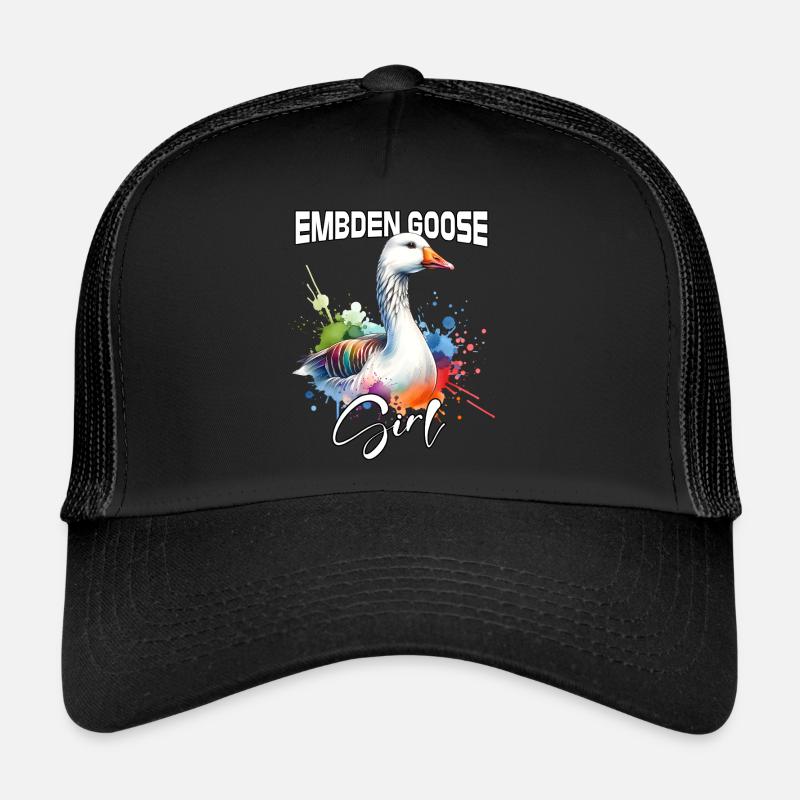 Embden Oie Fille Emdengans Casquette trucker 
