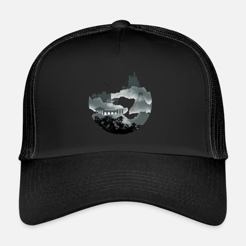 Historical Castle Temple Knights History Teacher Trucker Cap
