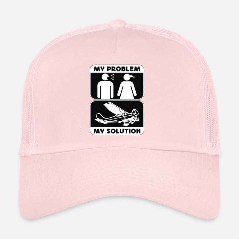 Aerobatic Pilot My Problem My Pictogram Mom Dad Trucker Cap