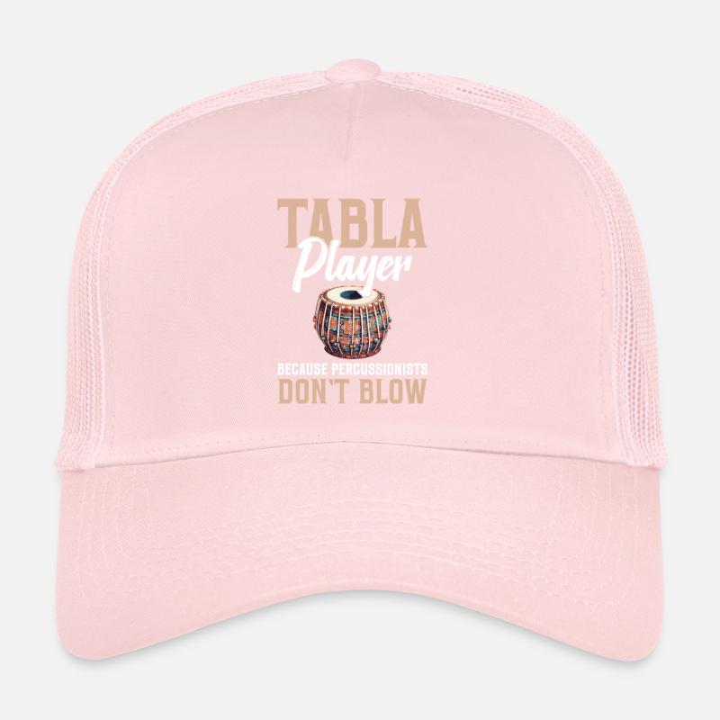Joueur de tabla, parce que les percussionnistes ne soufflent pas Casquette trucker 