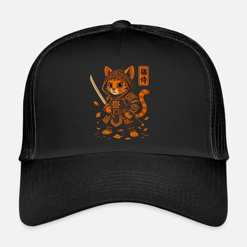 Samurai Cat Trucker Cap
