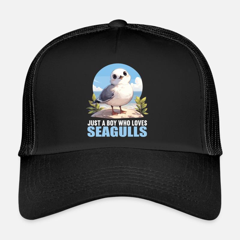 Möwen Möwe - Trucker Cap - Schwarz/Schwarz