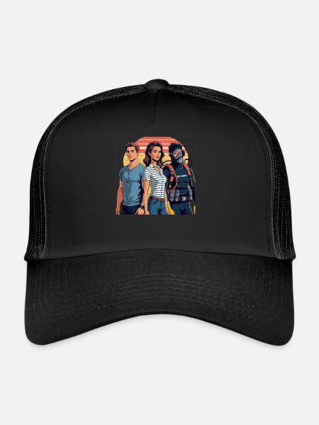 I Gendere Homme Femme Taurer Gendering Gender - Casquette trucker  - noir/noir - Devant
