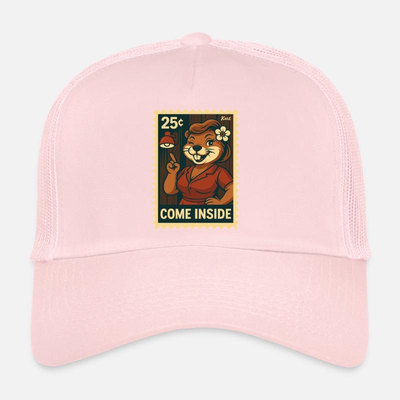 La dame castor vous demande d’entrer Casquette trucker 