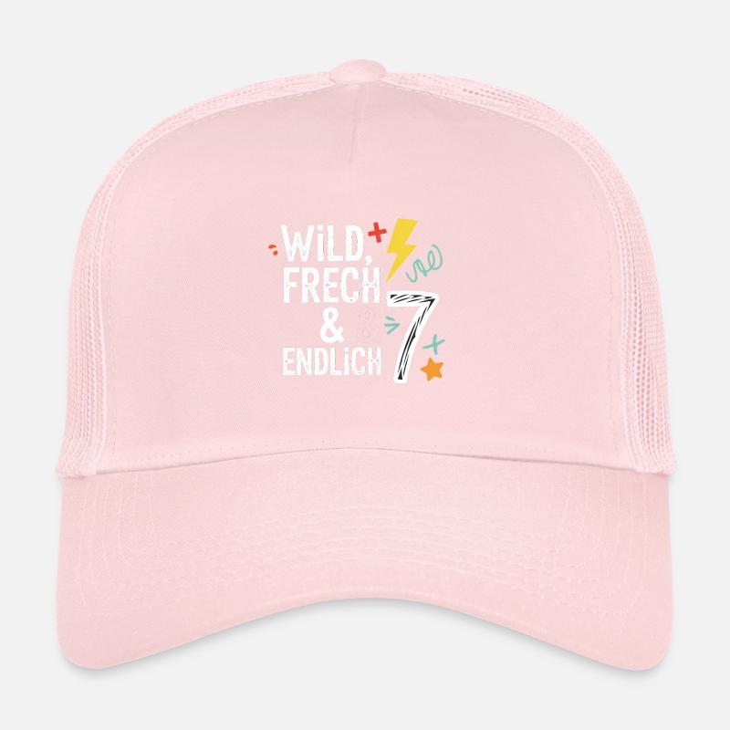 Sauvage, effronté et enfin 7 ans 7e anniversaire Casquette trucker 