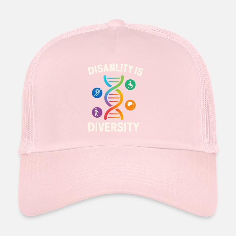 Disability Is Diversity DNA Design Trucker Cap