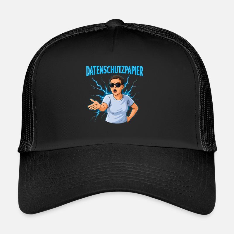 Datenschutzpapier – Satire Design Trucker Cap