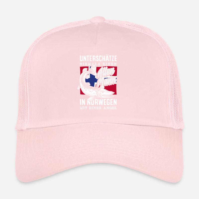 Norvège Pêche Dire Drôle Design Casquette trucker 