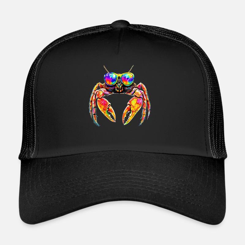 Krebs Krabbe Krebstiere Crab Strandkrabbe Krebse Trucker Cap