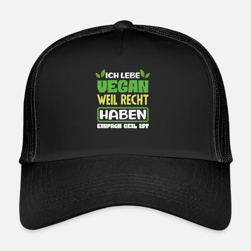 Attention I'm Vegan Funny Vegan Gift Trucker Cap