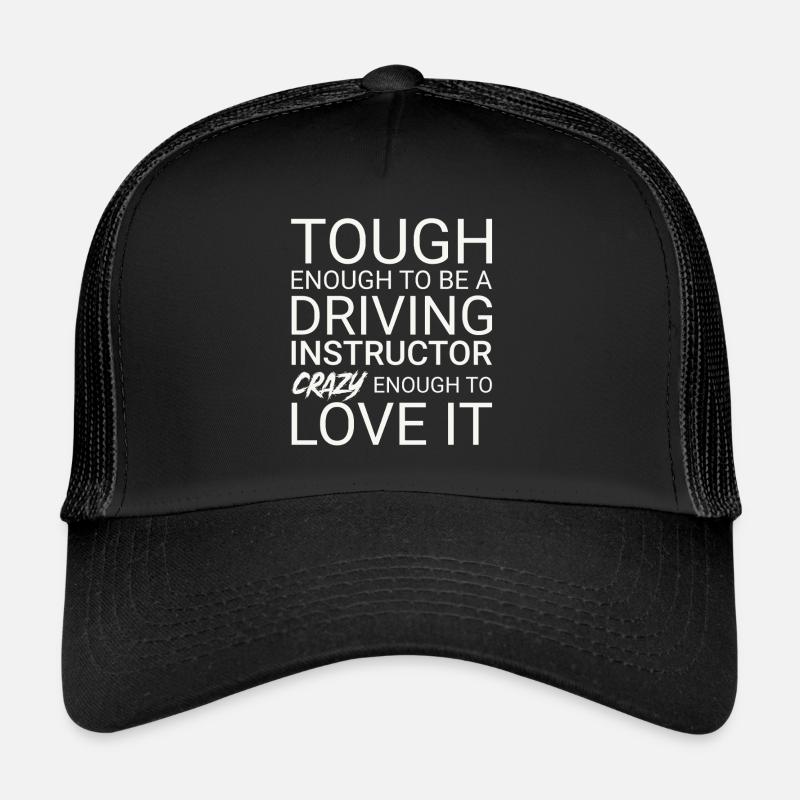 Driving Instructor Crazy Drive Tutor - Trucker Cap - Schwarz/Schwarz