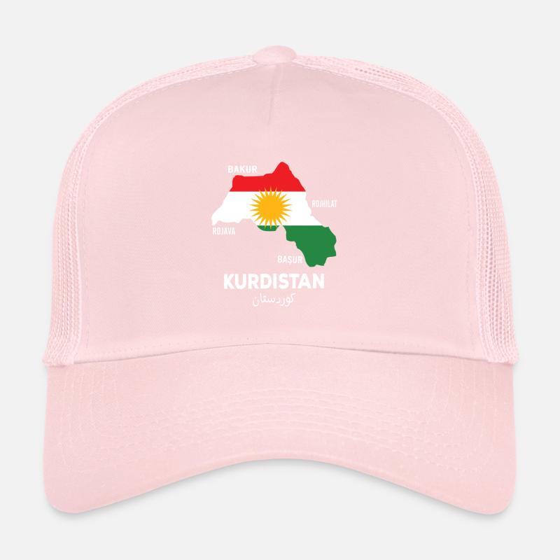 Kurdistan Flag Bakur Bashur Rojava Rojhlt Newroz Trucker Cap