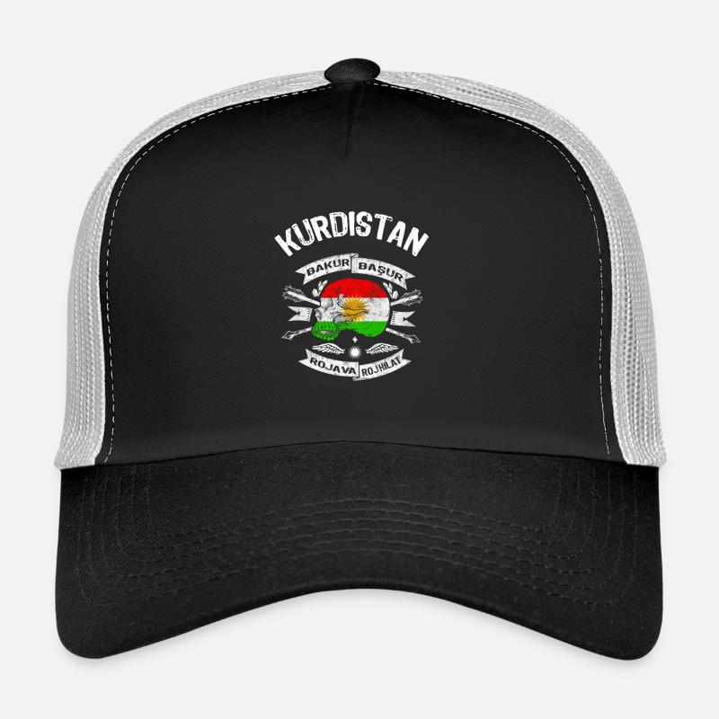 Kurdistan Flag Bakur Bashur Rojava Rojhlt Newroz Trucker Cap