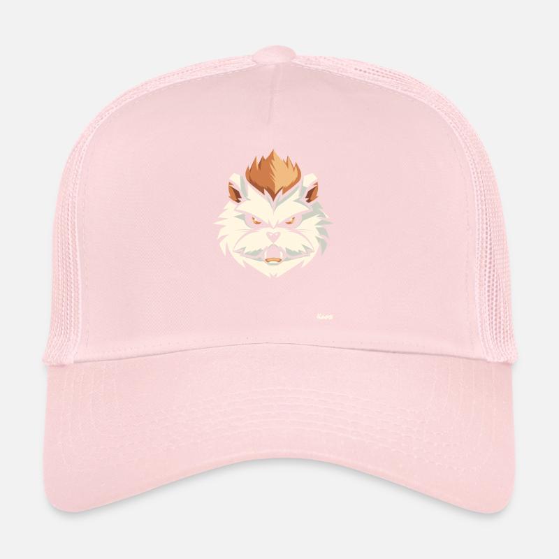 Angry hamster head with mohawk Trucker Cap