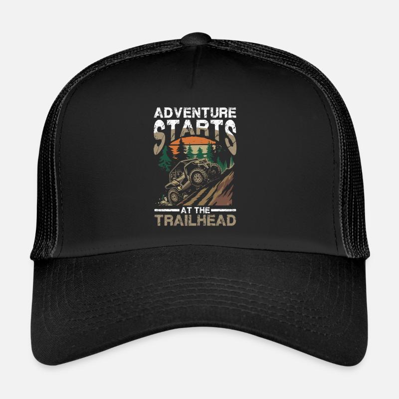 L’aventure commence au début du sentier hors route Casquette trucker 