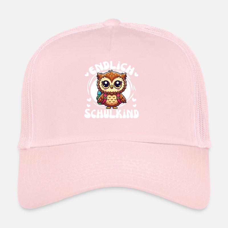 Endlich Schulkind süßer Eule zur Einschulung Trucker Cap