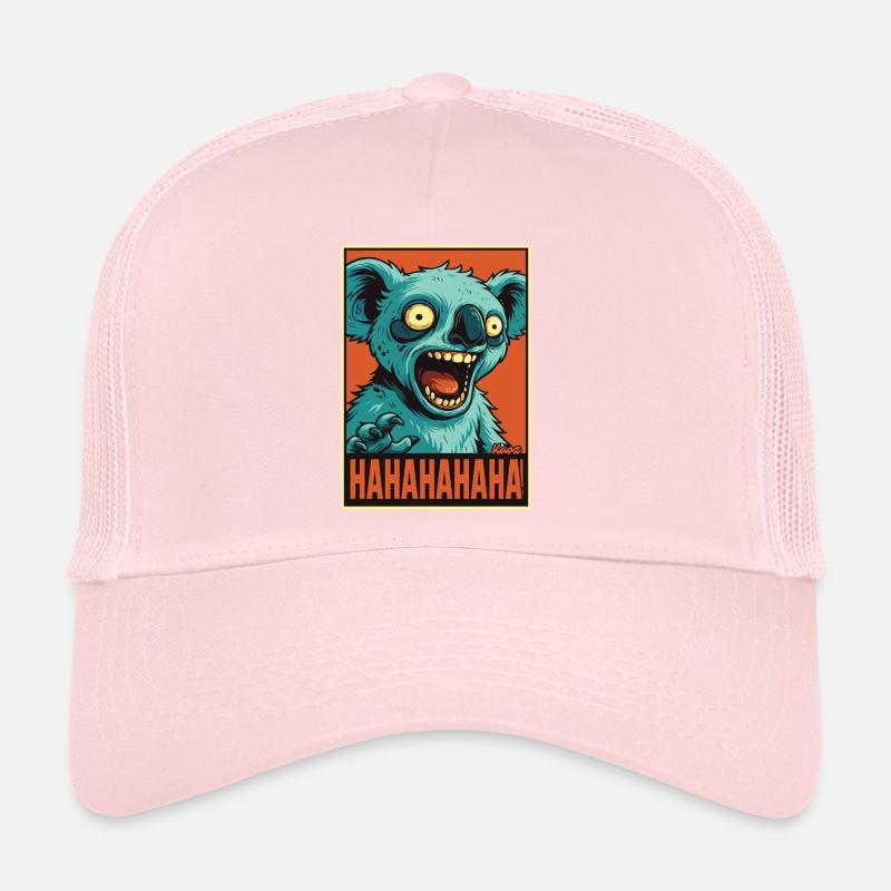 Schreiender lachender Comic Koala Trucker Cap