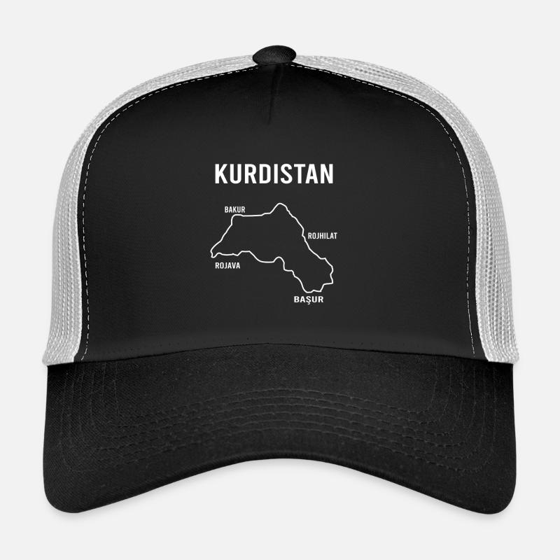 Kurdistan Flagge Bakur Bashur Rojava Rojhlt Newroz Trucker Cap