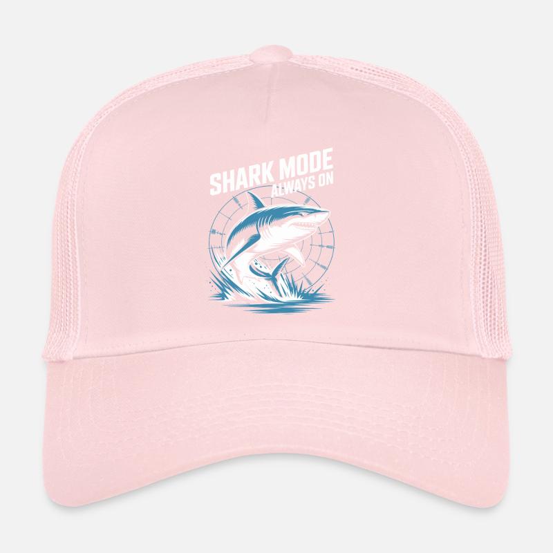 Shark Mode Always On Maritimes Design Trucker Cap