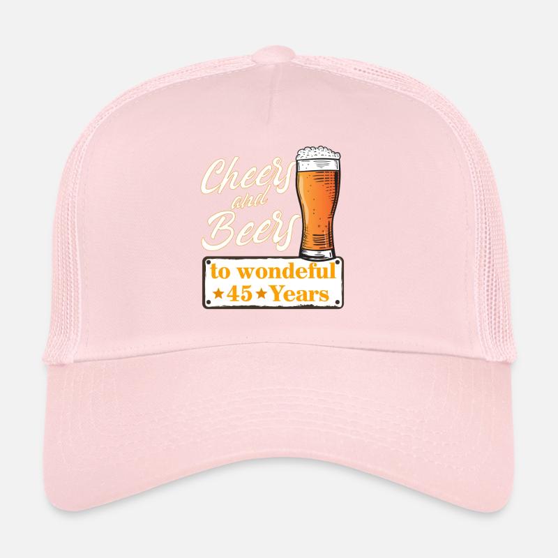 Salutations et bières à 45 ans merveilleux Casquette trucker 
