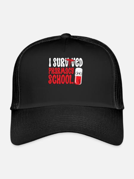 Pharmacy Tech Technician - Trucker Cap - black/black - Front