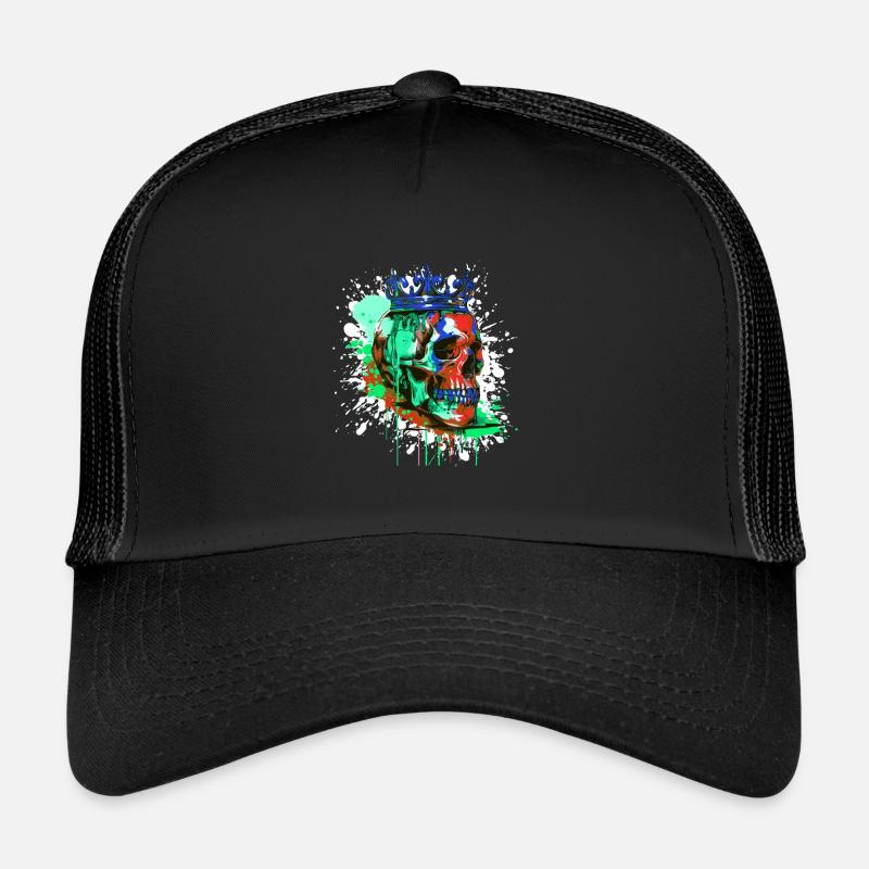 Crâne de Roi Couronne Royale Casquette trucker 
