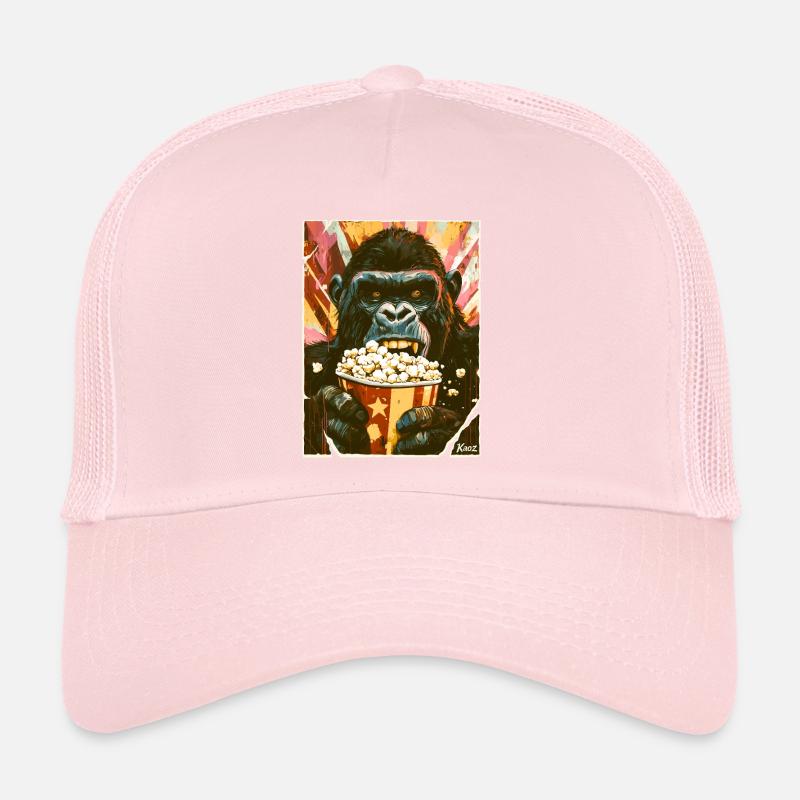 Gorilla mit Popcorn Trucker Cap